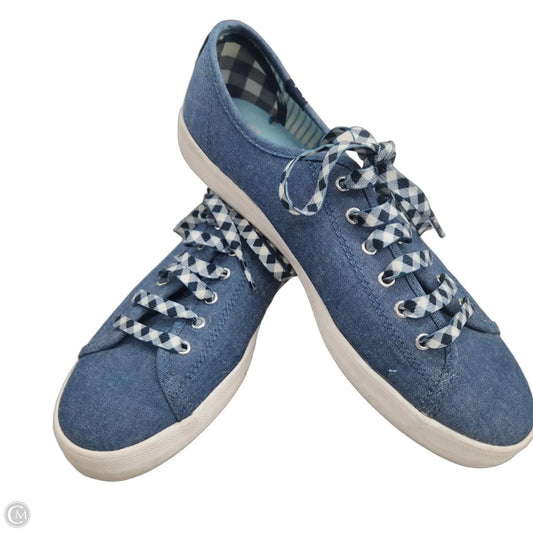 Shoes Flats By Keds In Blue Denim, Size: 8
