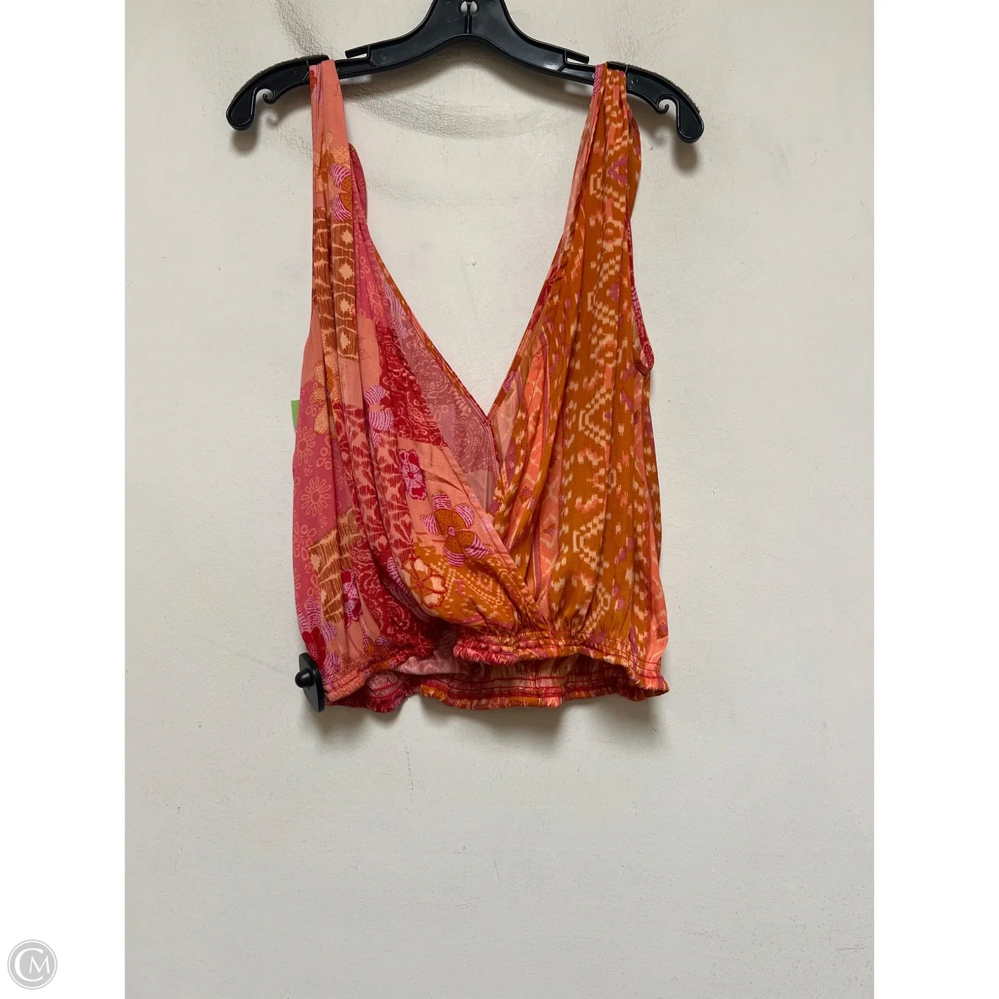 Tank Top By Free People In Orange & Pink, Size: L