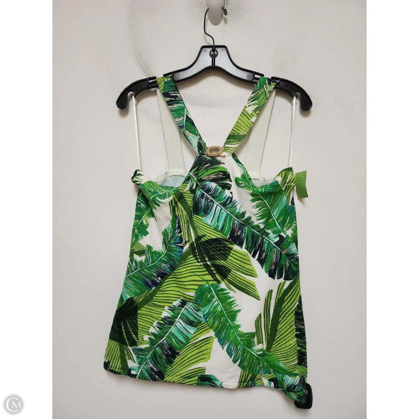 Top Sleeveless By Cache In Tropical Print, Size: L