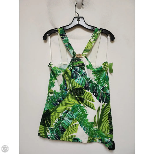 Top Sleeveless By Cache In Tropical Print, Size: L