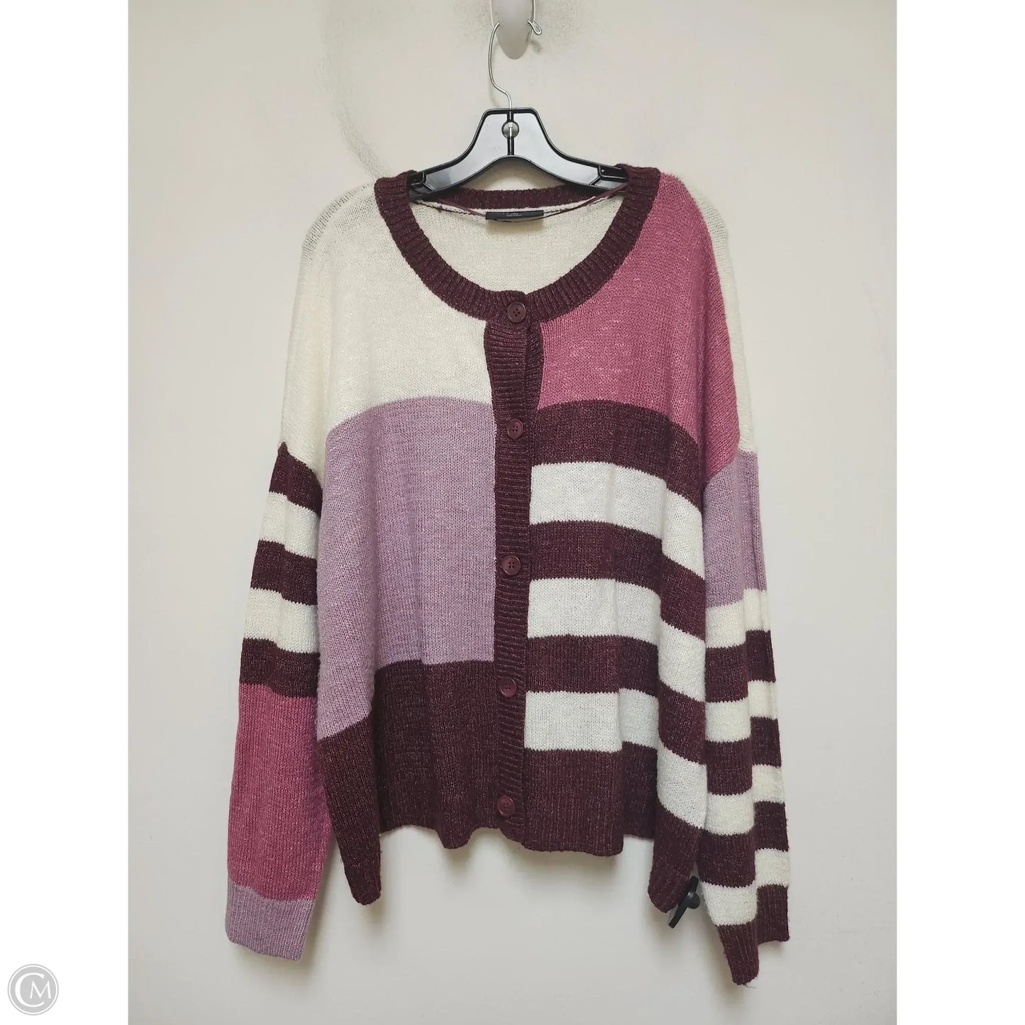 Cardigan By Lane Bryant In Striped Pattern, Size: 3x