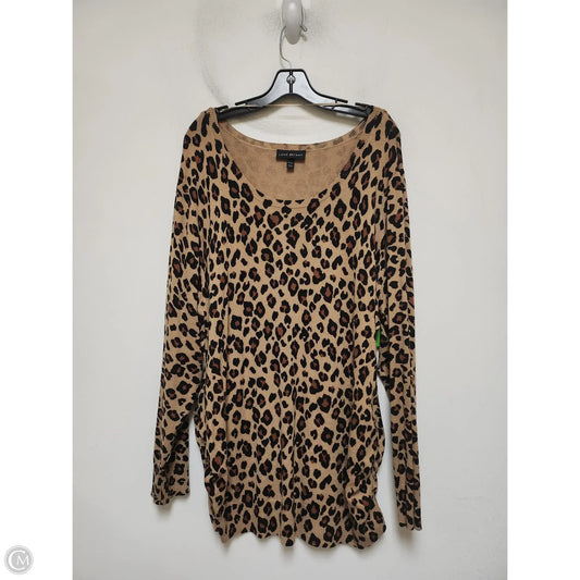 Sweater By Lane Bryant In Leopard Print, Size: 3x