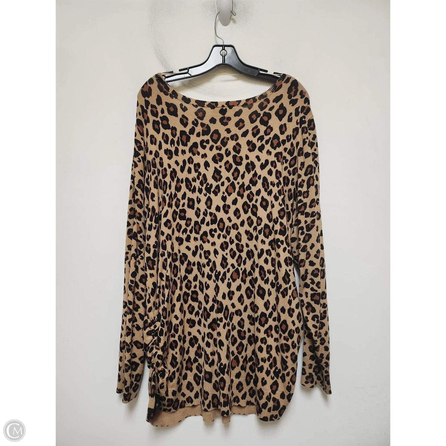 Sweater By Lane Bryant In Leopard Print, Size: 3x