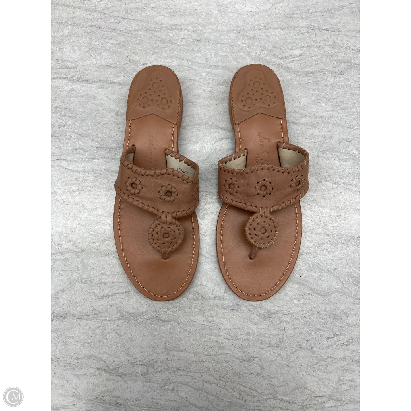 Sandals Flats By Jack Rogers In Tan, Size: 10