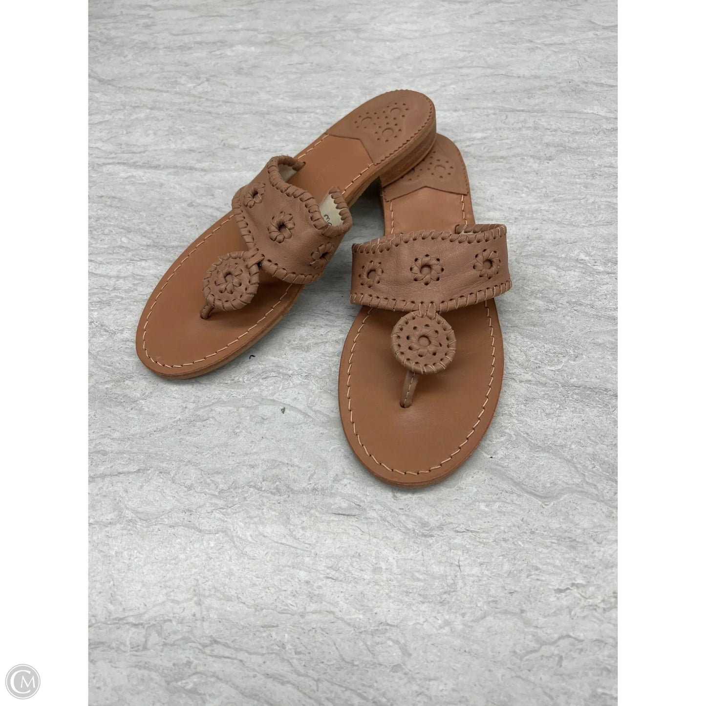 Sandals Flats By Jack Rogers In Tan, Size: 10
