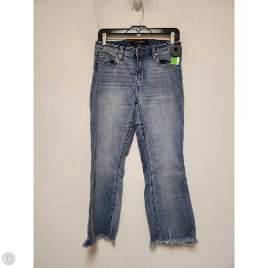 Jeans Cropped By Liverpool In Blue Denim, Size: 2