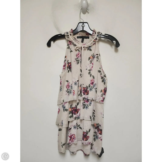 Top Sleeveless By White House Black Market In Floral Print, Size: Xs