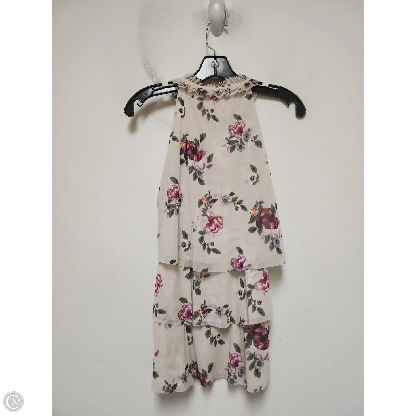 Top Sleeveless By White House Black Market In Floral Print, Size: Xs