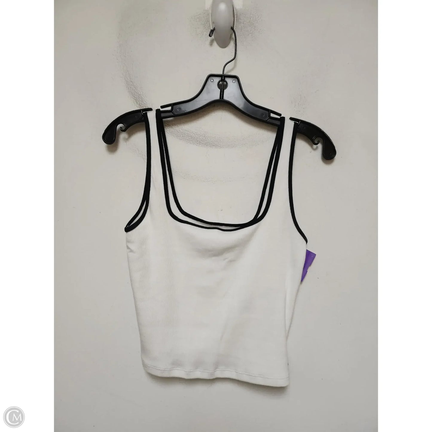 Top Sleeveless Basic By Abercrombie And Fitch In Black & White, Size: S
