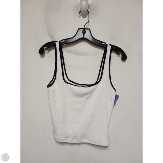 Top Sleeveless Basic By Abercrombie And Fitch In Black & White, Size: S