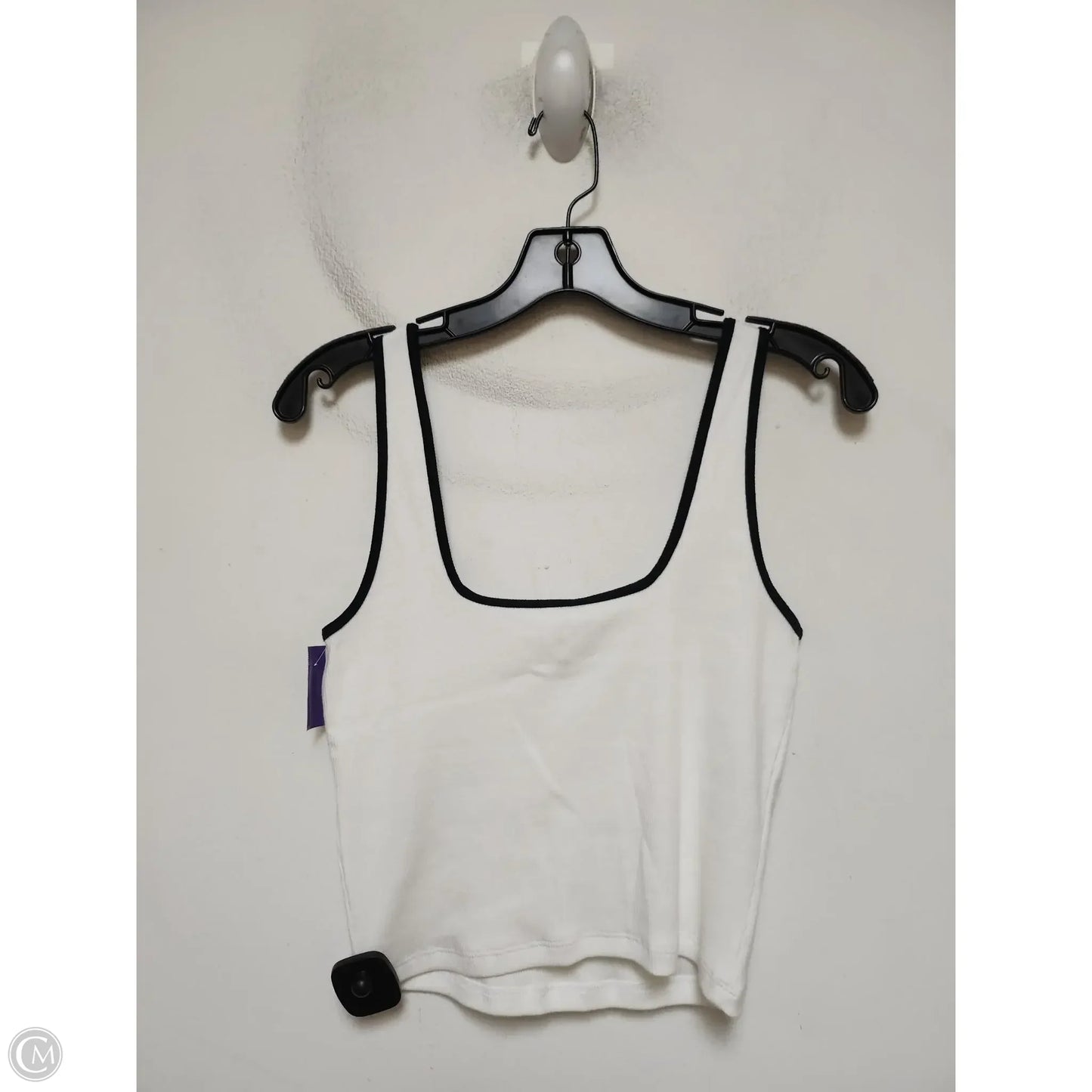 Top Sleeveless Basic By Abercrombie And Fitch In Black & White, Size: S
