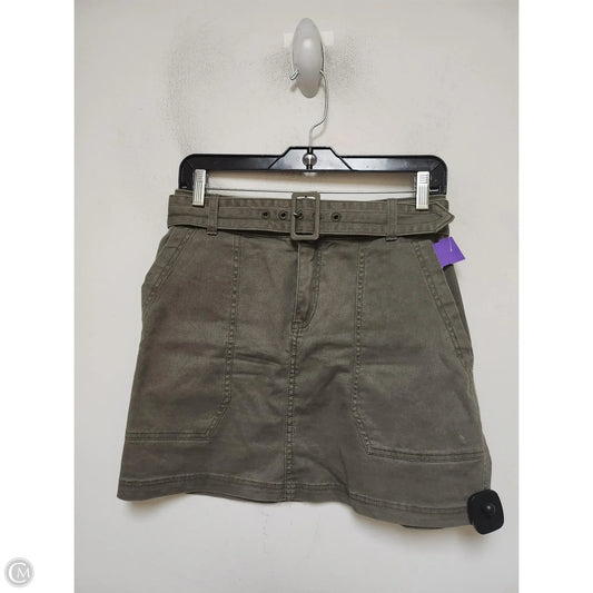 Skirt Mini & Short By Abercrombie And Fitch In Green, Size: 4