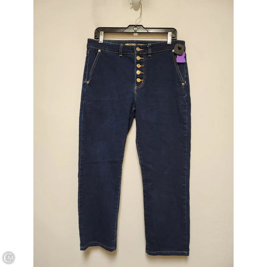 Jeans Cropped By Michael By Michael Kors In Blue Denim, Size: 10