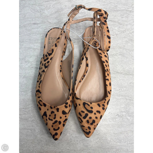 Shoes Flats By Crown And Ivy In Animal Print, Size: 7