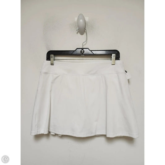 Athletic Skort By Clothes Mentor In White, Size: L
