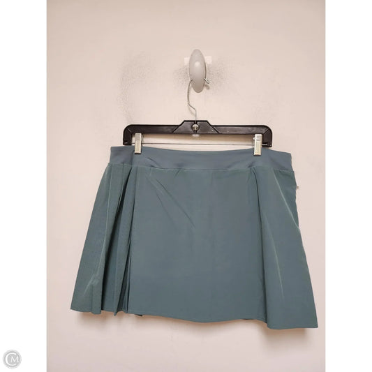 Athletic Skort By Avia In Green, Size: L