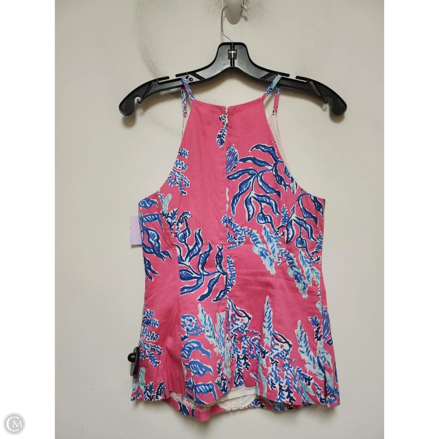 Tank Top Designer By Lilly Pulitzer In Blue & Pink, Size: S