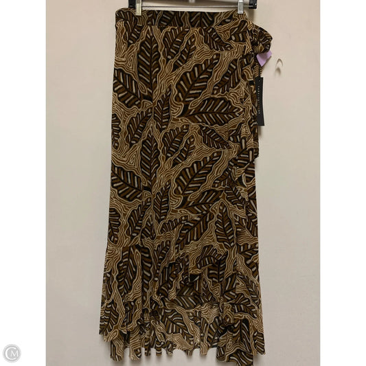 Skirt Midi By Jane And Delancey In Black & Brown, Size: 14