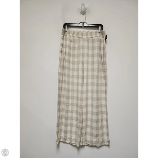Pants Linen By Isaac Mizrahi In Plaid Pattern, Size: 12