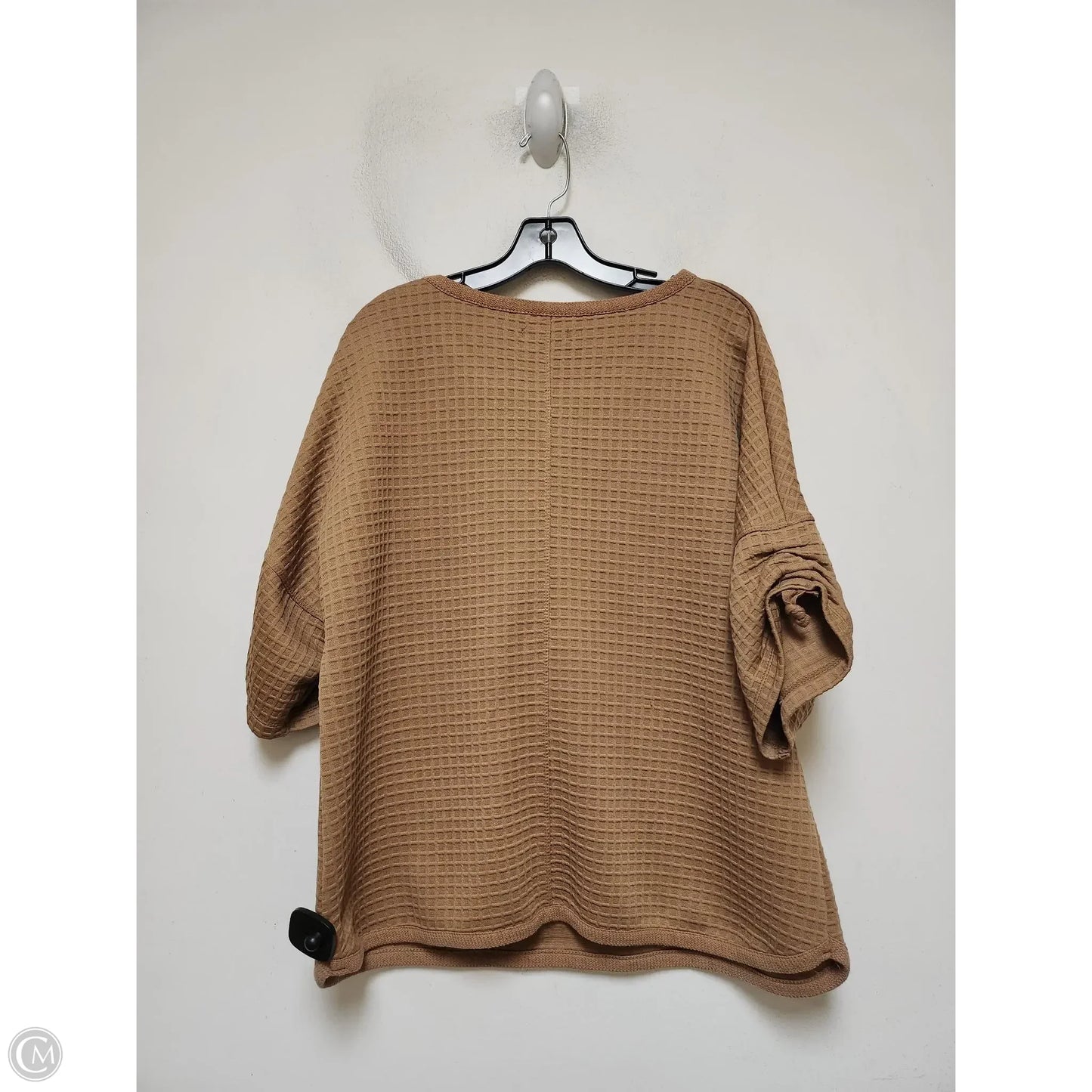 Top Short Sleeve By Max Studio In Tan, Size: Xl