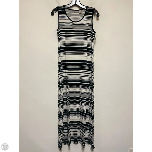Dress Casual Maxi By Chicos In Striped Pattern, Size: S