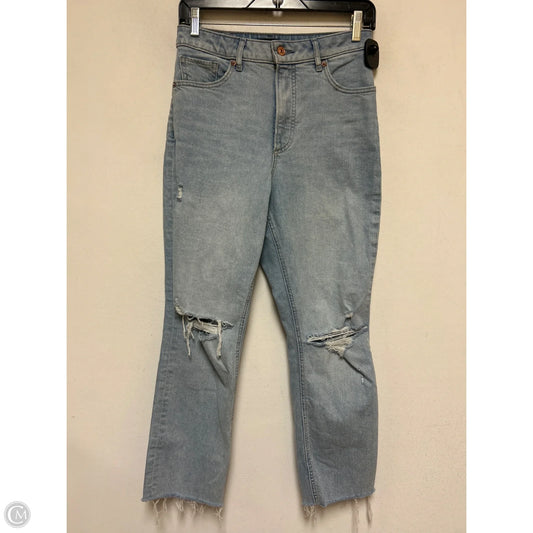 Jeans Straight By Express In Blue Denim, Size: 4