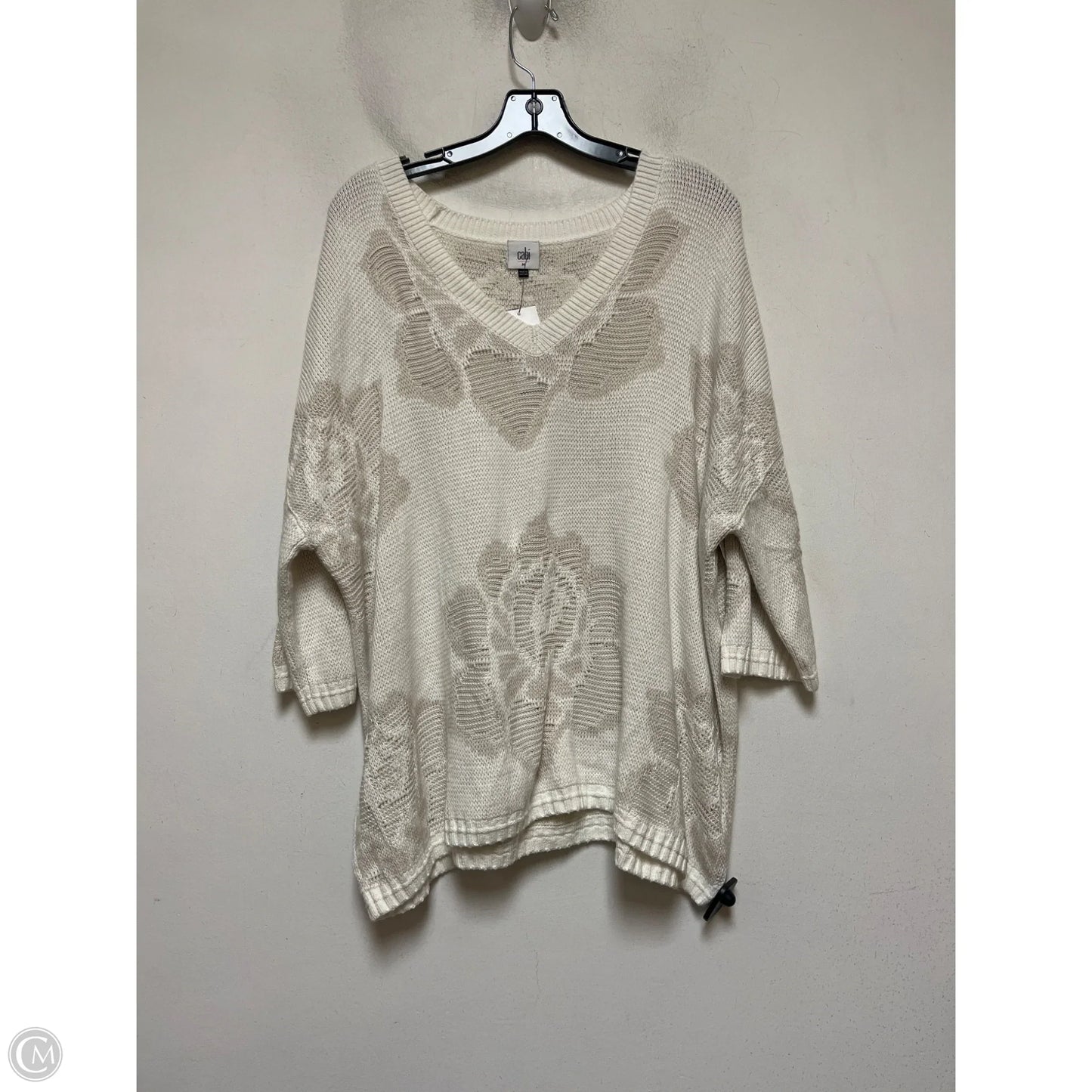 Sweater By Cabi In Cream, Size: M