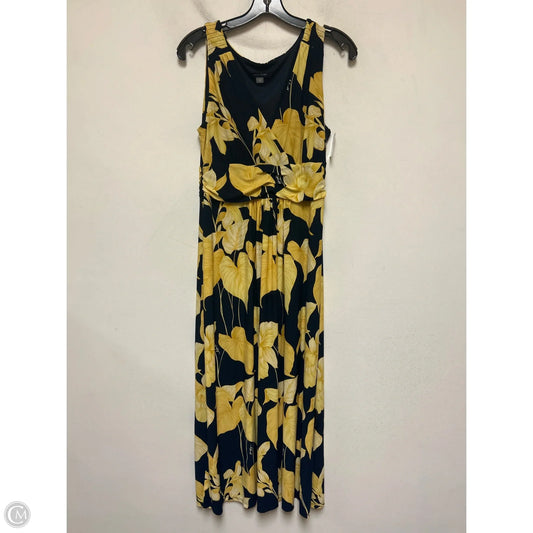 Dress Casual Maxi By Tommy Hilfiger In Blue & Yellow, Size: M