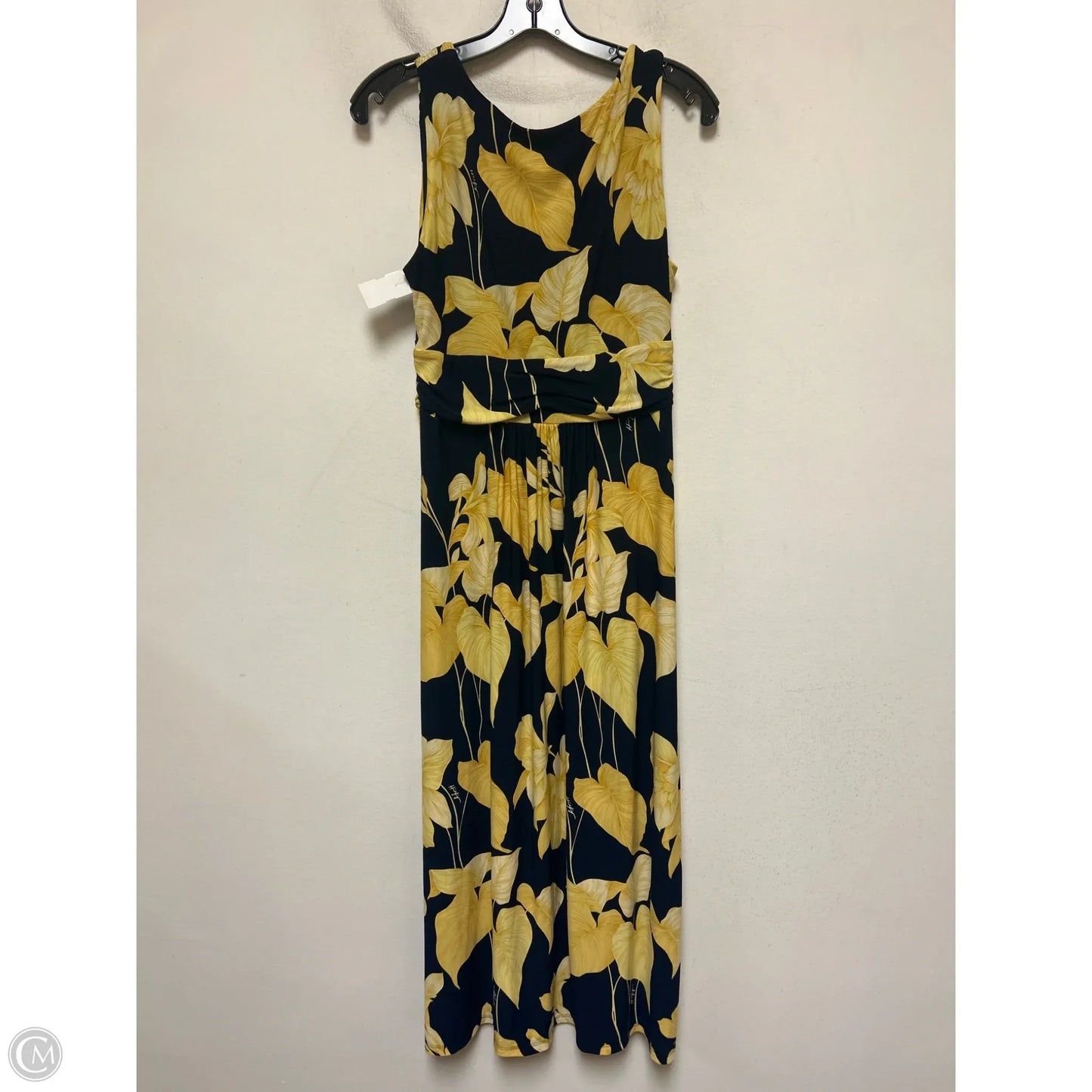 Dress Casual Maxi By Tommy Hilfiger In Blue & Yellow, Size: M