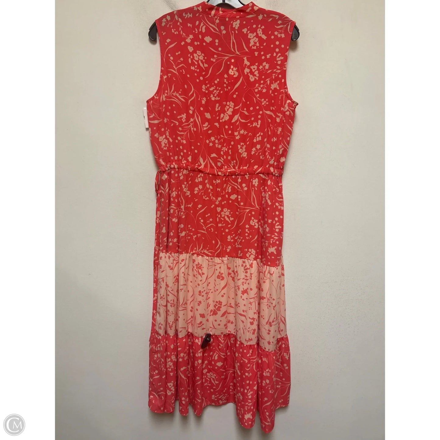 Dress Casual Midi By Anne Klein In Coral, Size: L
