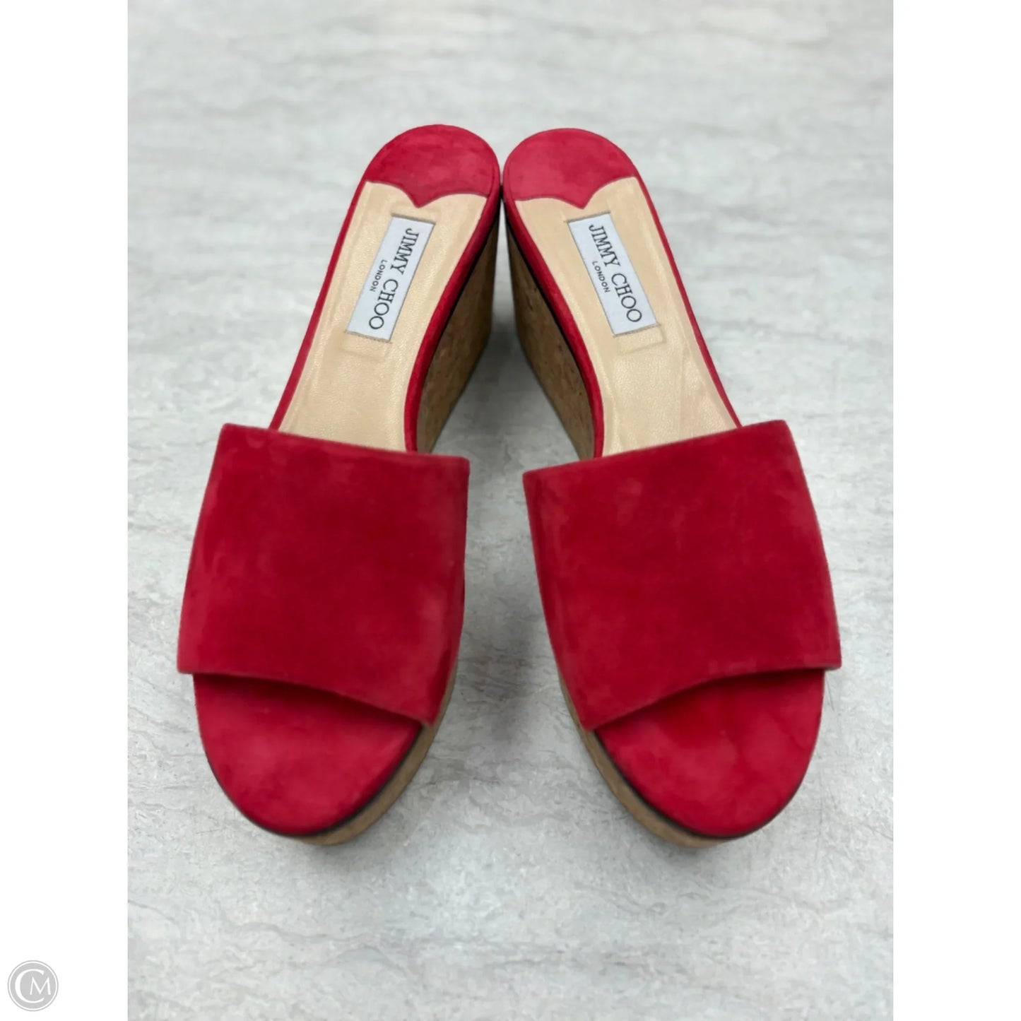 Shoes Luxury Designer By Jimmy Choo In Red, Size: 12