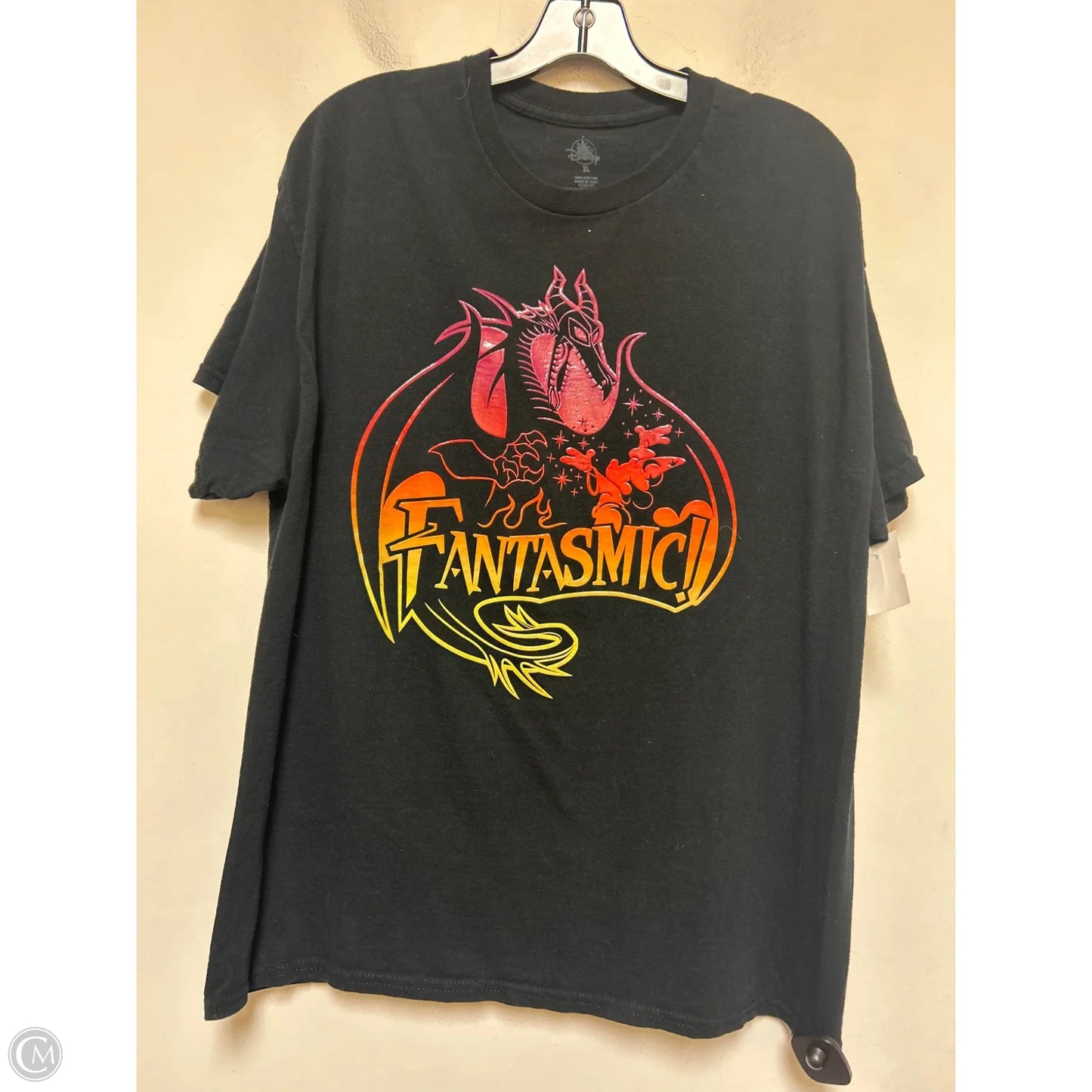 Top Short Sleeve Basic By Disney Store In Black, Size: Xl