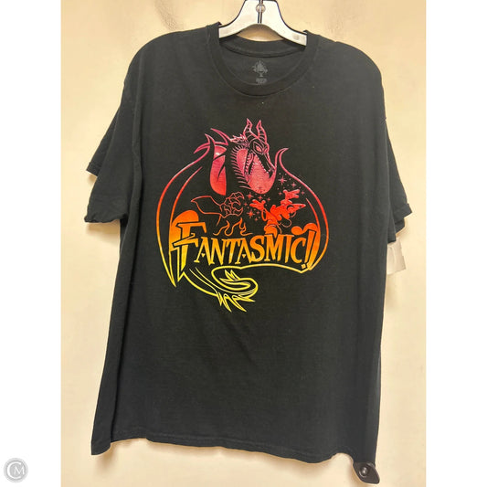 Top Short Sleeve Basic By Disney Store In Black, Size: Xl