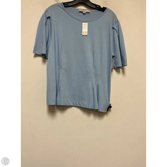 Top Short Sleeve Basic By Loft In Blue, Size: M
