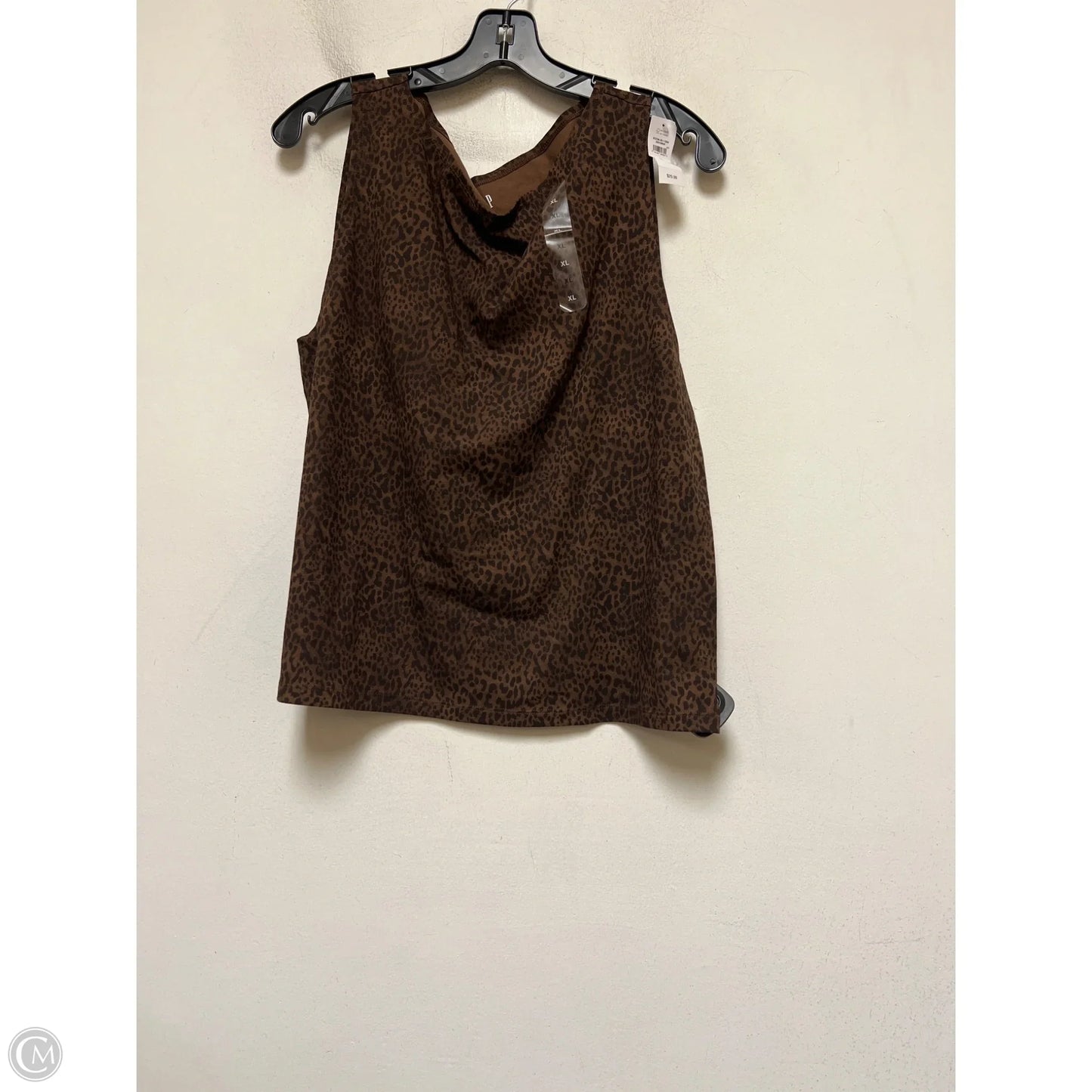 Top Sleeveless Basic By Gap In Leopard Print, Size: Xl