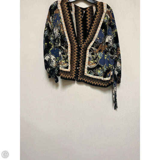 Top Short Sleeve By Johnny195-195137-14370 Was In Floral Print, Size: L