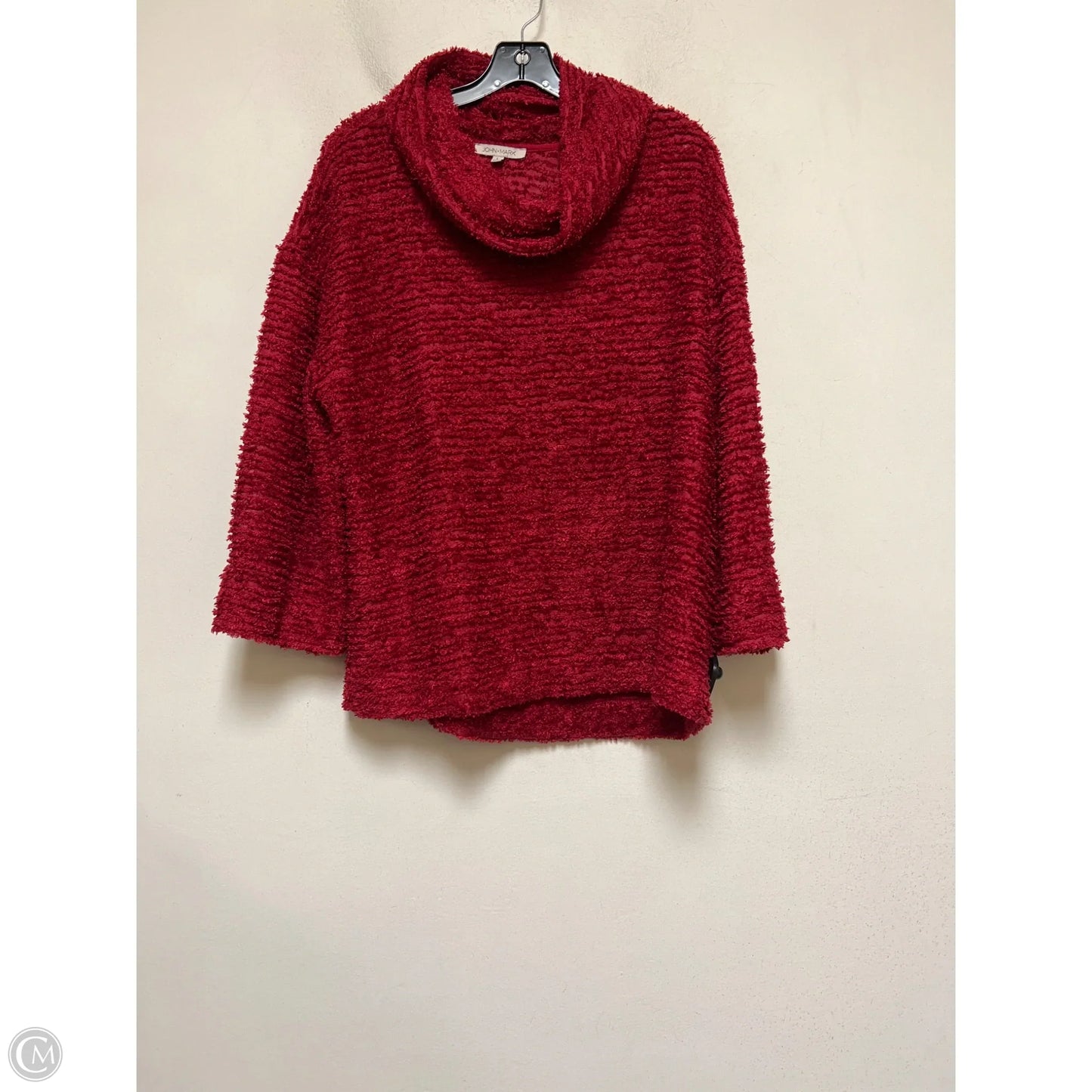 Top Long Sleeve By John Mark In Red, Size: L