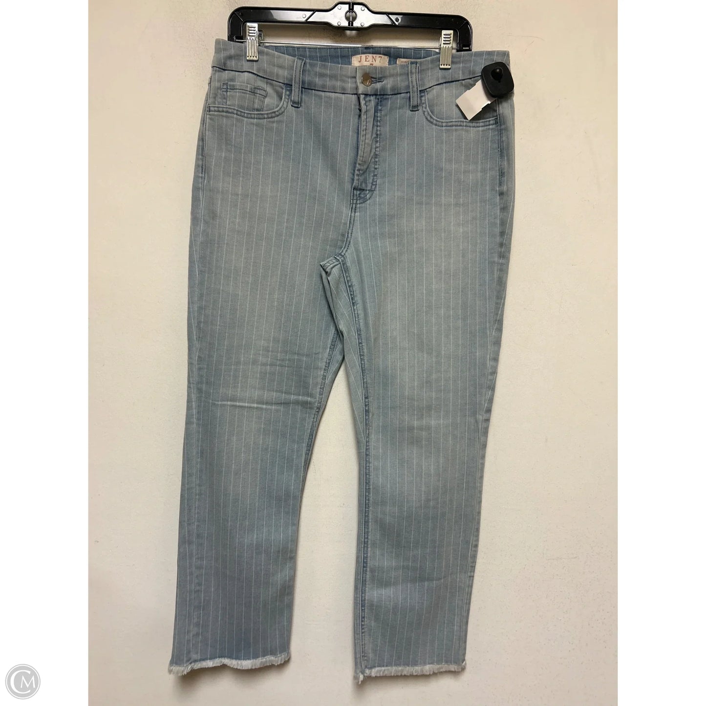 Jeans Straight By 7 For All Mankind In Striped Pattern, Size: 12