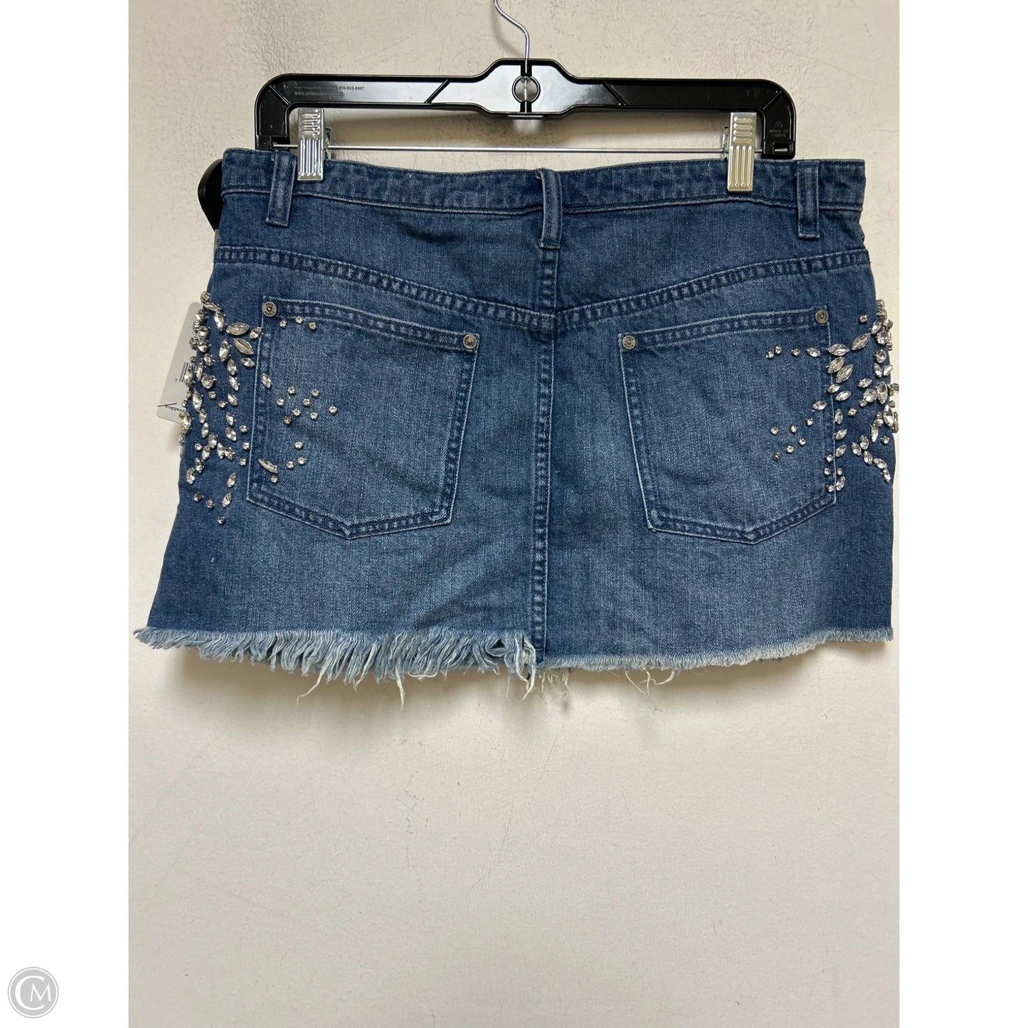 Skirt Mini & Short By Free People In Blue Denim, Size: 8