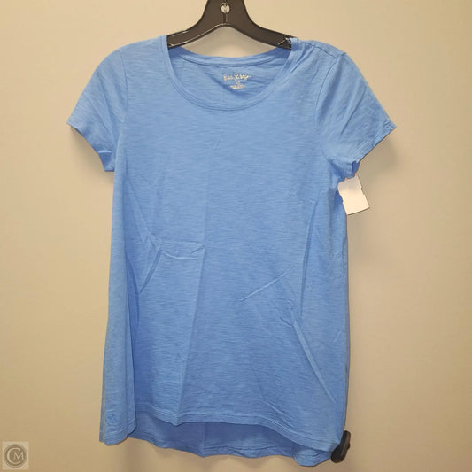 Top Short Sleeve Designer By Lilly Pulitzer In Blue, Size: Xs