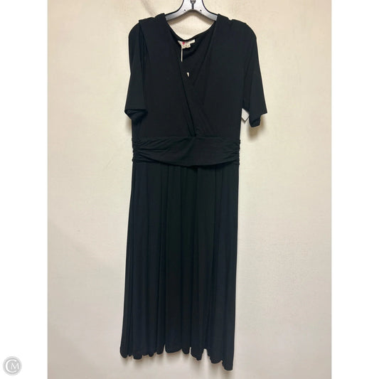 Dress Casual Midi By Boden In Black, Size: L