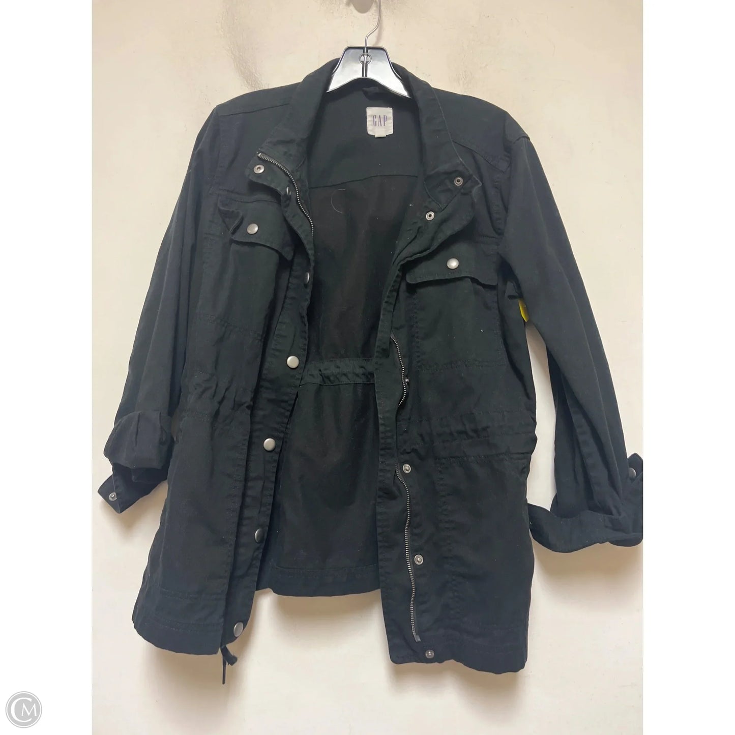 Jacket Denim By Gap In Black, Size: L