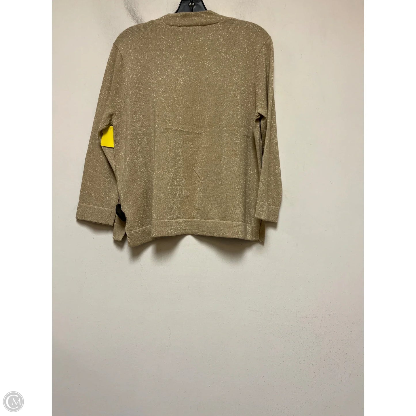 Cardigan By Nina Leonard In Gold, Size: M