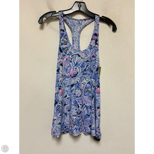 Top Sleeveless Designer By Lilly Pulitzer In Blue & Pink, Size: S
