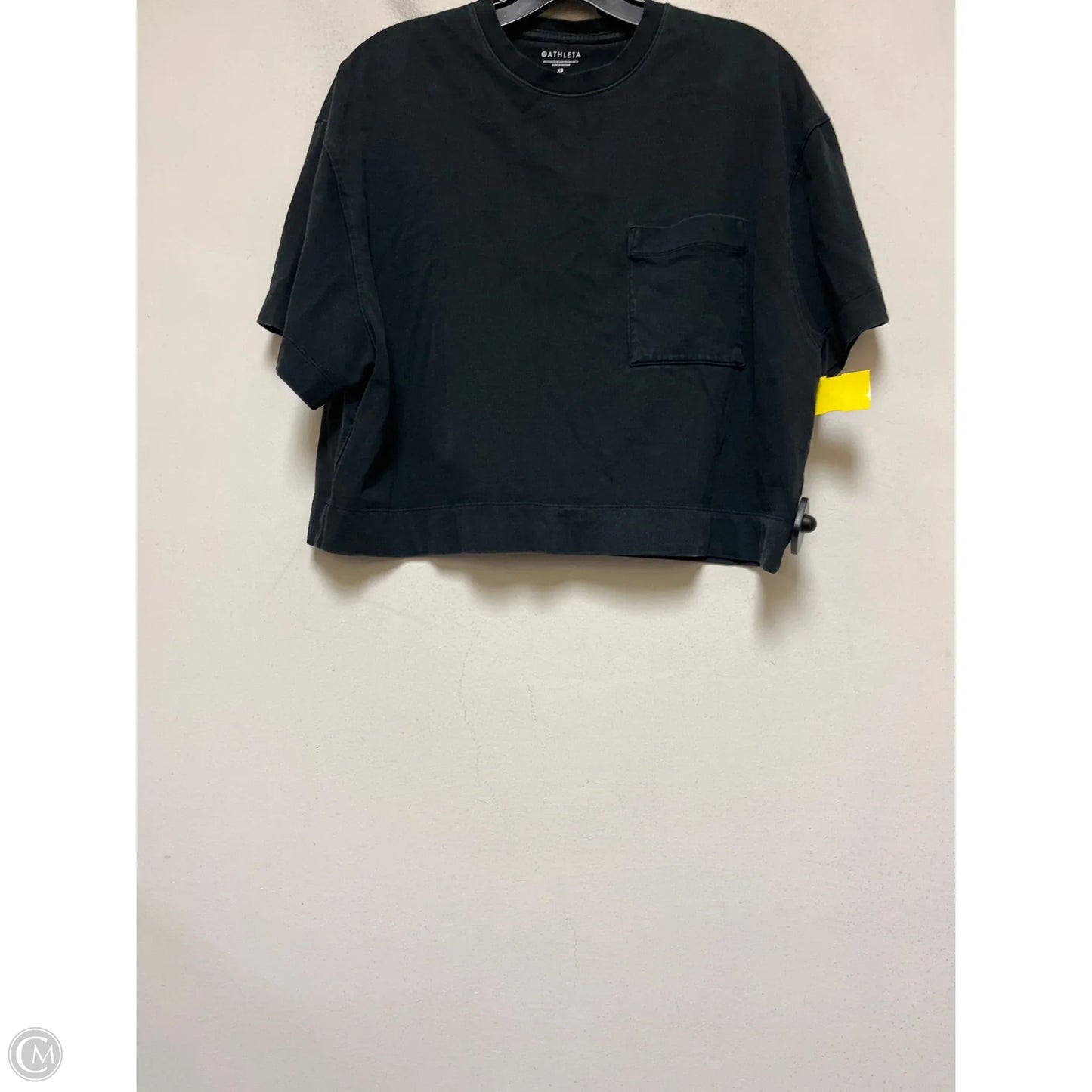 Athletic Top Short Sleeve By Athleta In Grey, Size: Xs