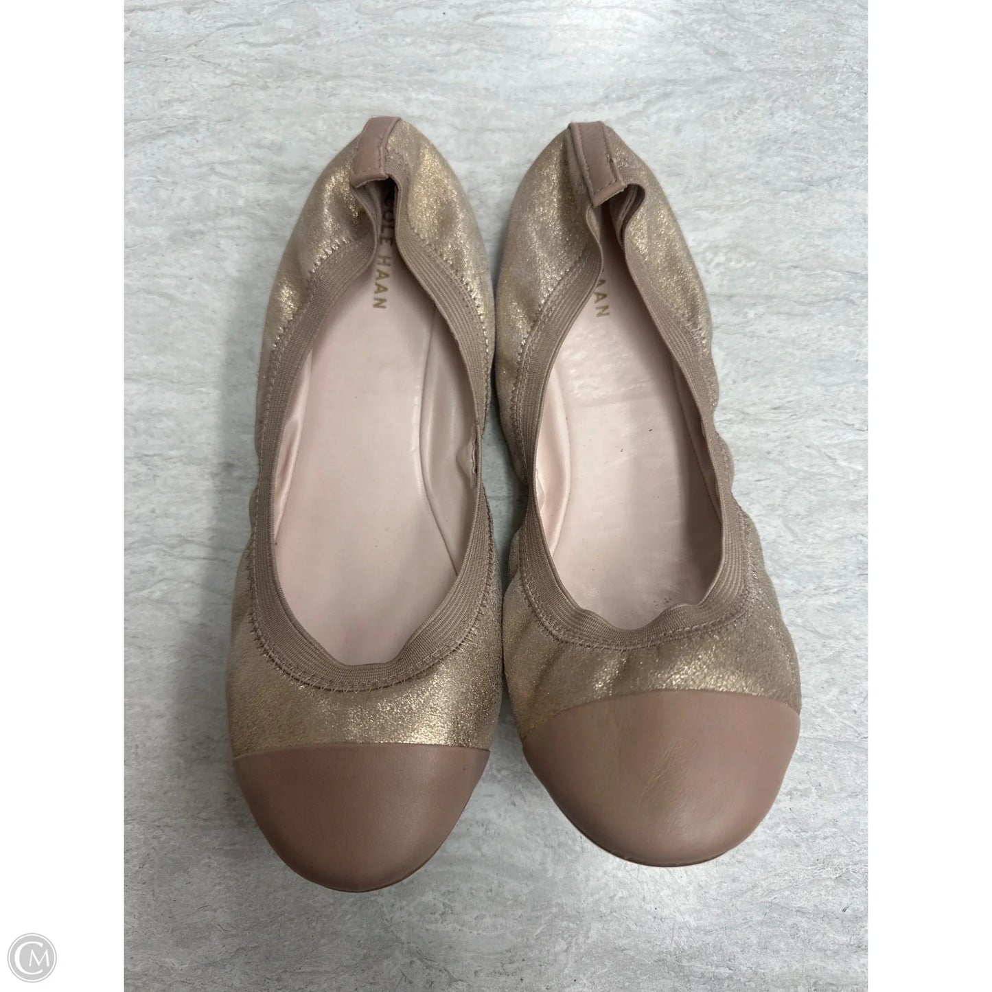 Shoes Flats By Cole-haan In Gold, Size: 9