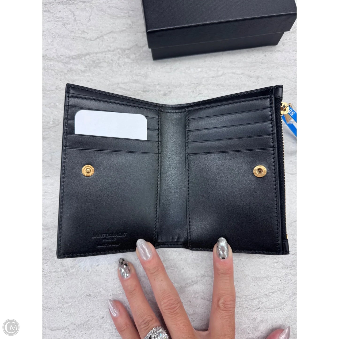 Wallet Luxury Designer By Yves Saint Laurent, Size: Small