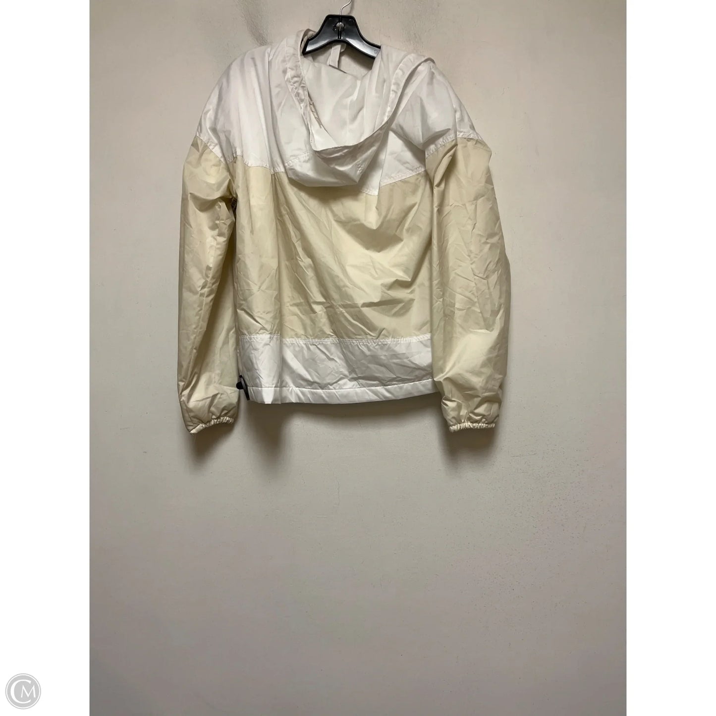 Jacket Windbreaker By Columbia In Tan & White, Size: Xl