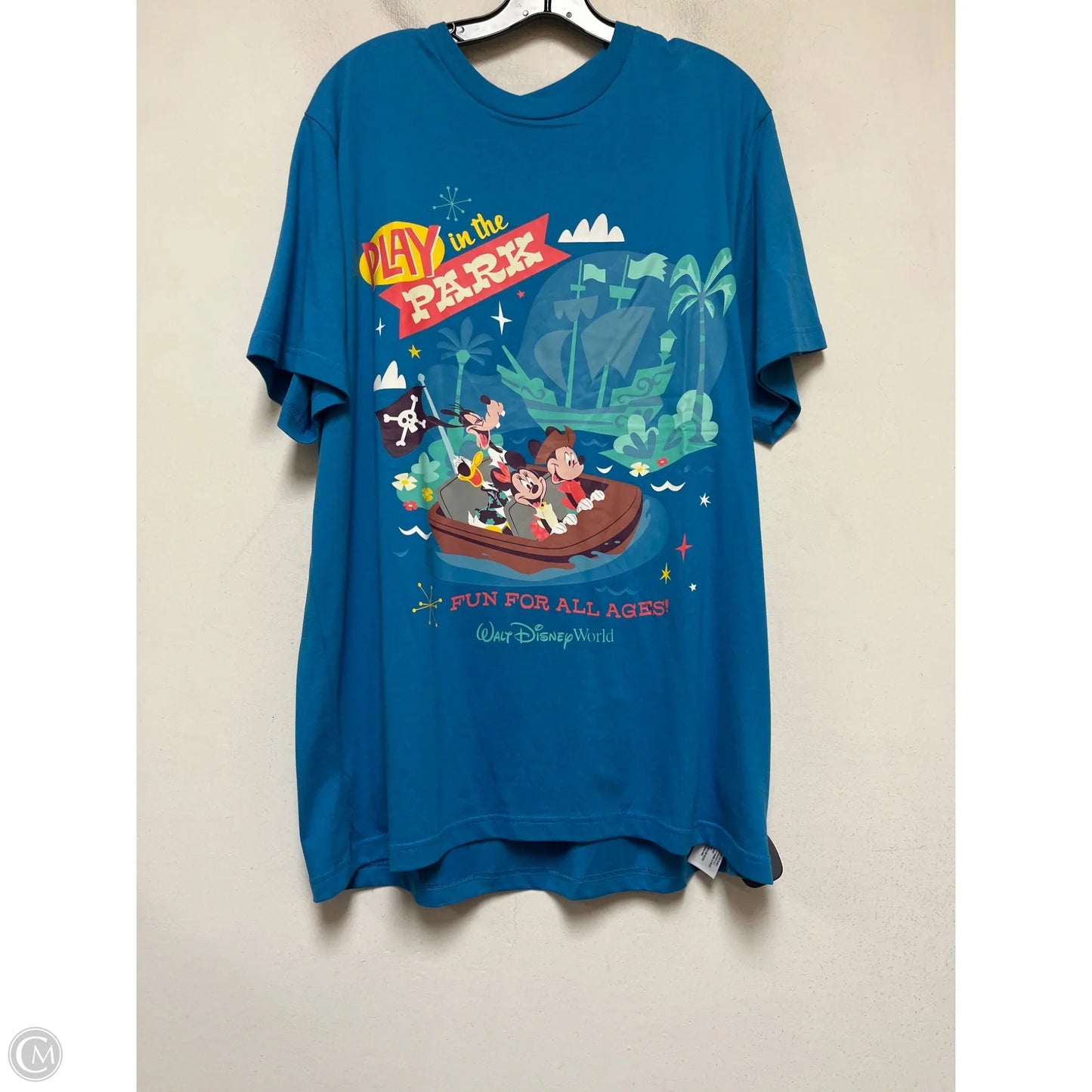 Top Short Sleeve By Disney Store In Blue, Size: Xl