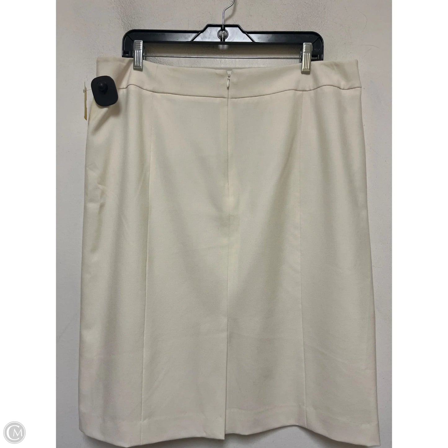 Skirt Midi By Calvin Klein In Cream, Size: 14